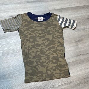 Hanna Andersson Organic Camo Pajama Top Size 10